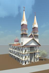 Church Designed in Revit
